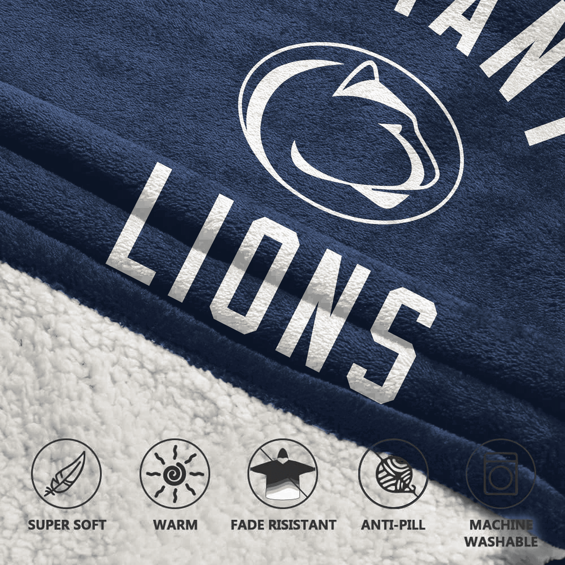 Adult 1 Penn State Football Unisex Blanket Hoodie