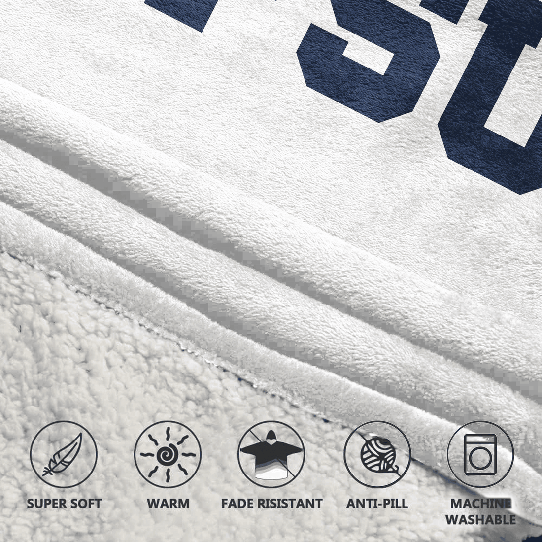 Adult 1 Penn State Football Unisex Blanket Hoodie