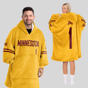 #1 Minnesota Football Unisex Blanket Hoodie