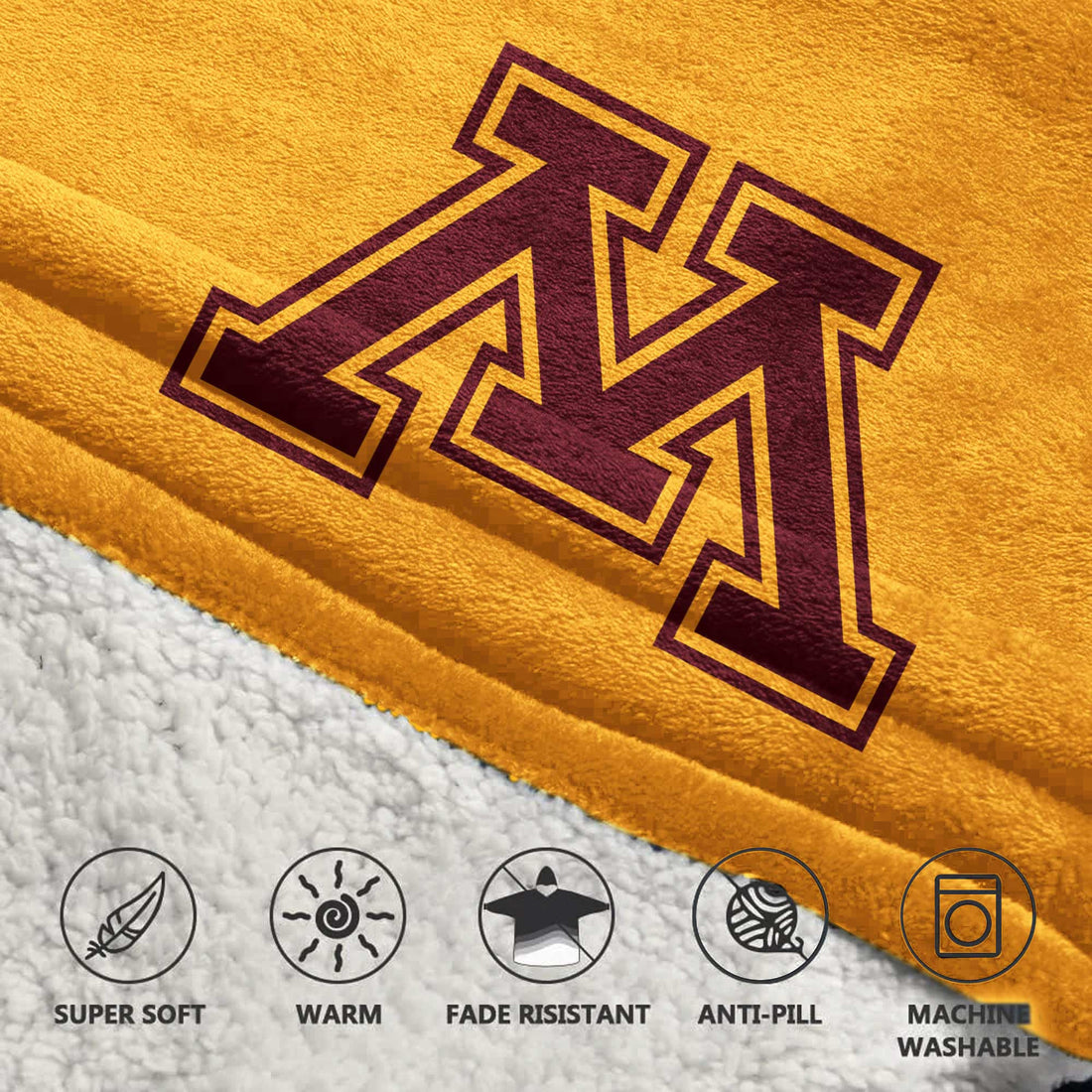 #1 Minnesota Football Unisex Blanket Hoodie