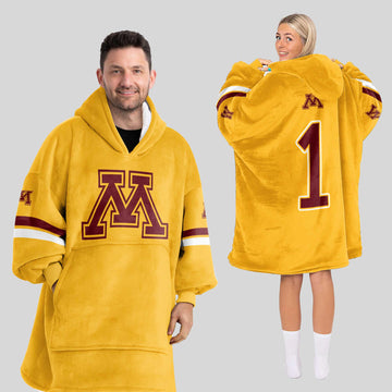#1 Minnesota Football Unisex Blanket Hoodie