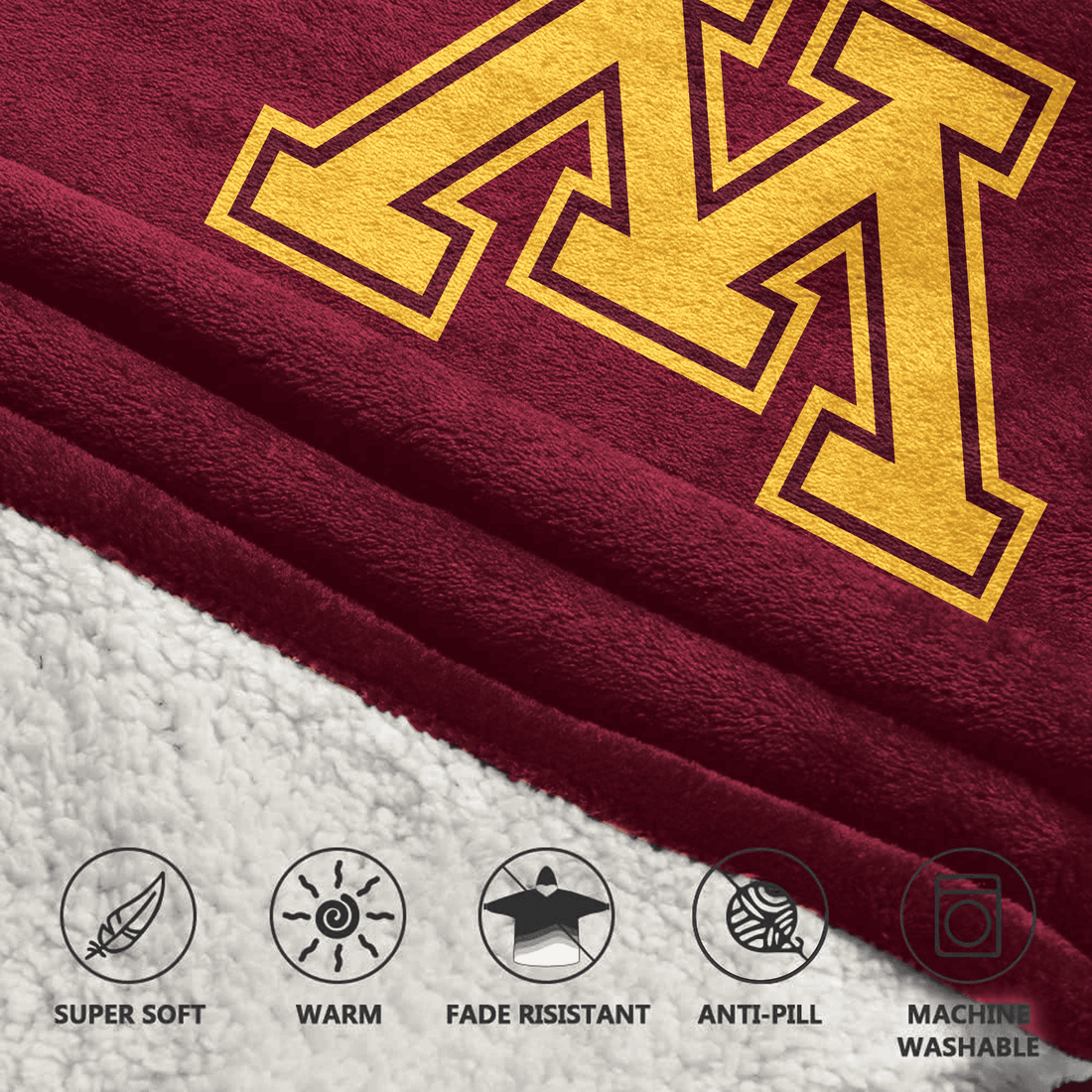 #1 Minnesota Football Unisex Blanket Hoodie