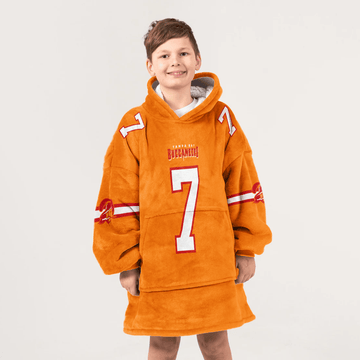 Kid B.I 7 Tampa Bay Football 50th Season Game Unisex Blanket Hoodie
