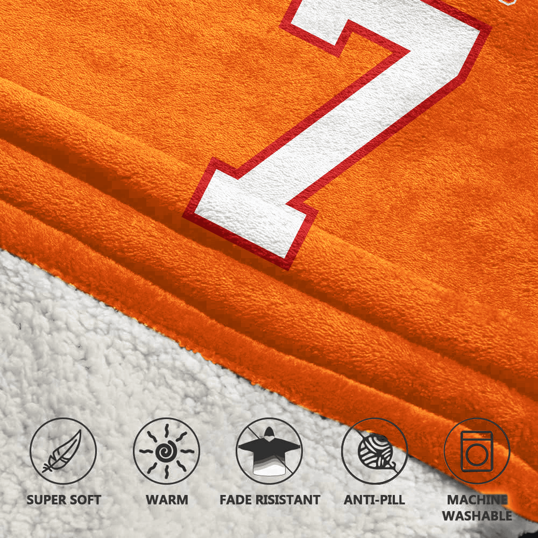 Kid B.I 7 Tampa Bay Football 50th Season Game Unisex Blanket Hoodie