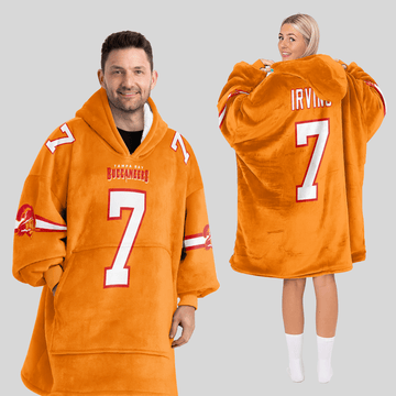 B.I 7 Tampa Bay Football 50th Season Game Unisex Blanket Hoodie