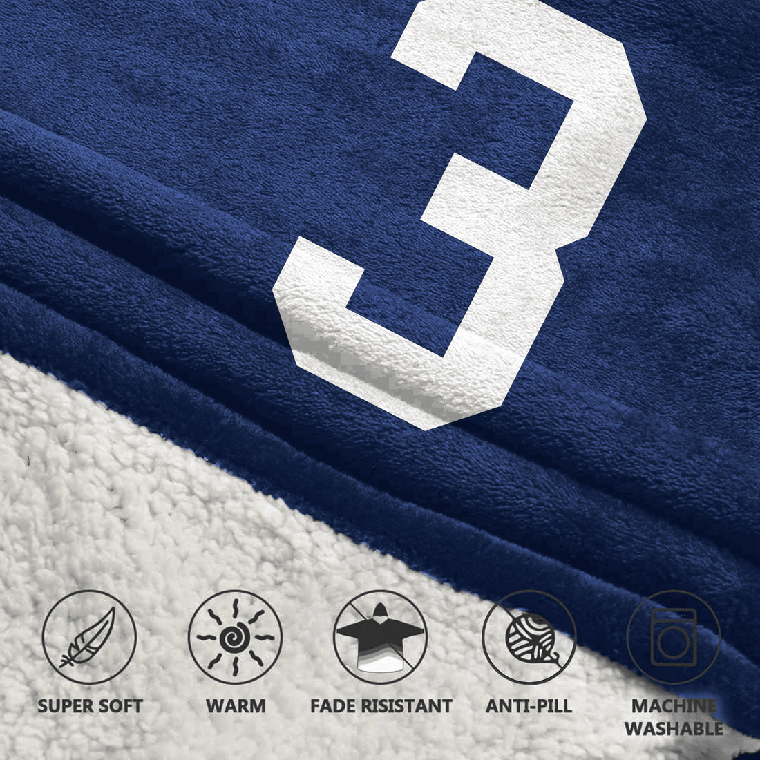 R.W 3 New York G Football Unisex Blanket Hoodie