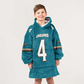 Kid 4 Jacksonville Football Unisex Blanket Hoodie