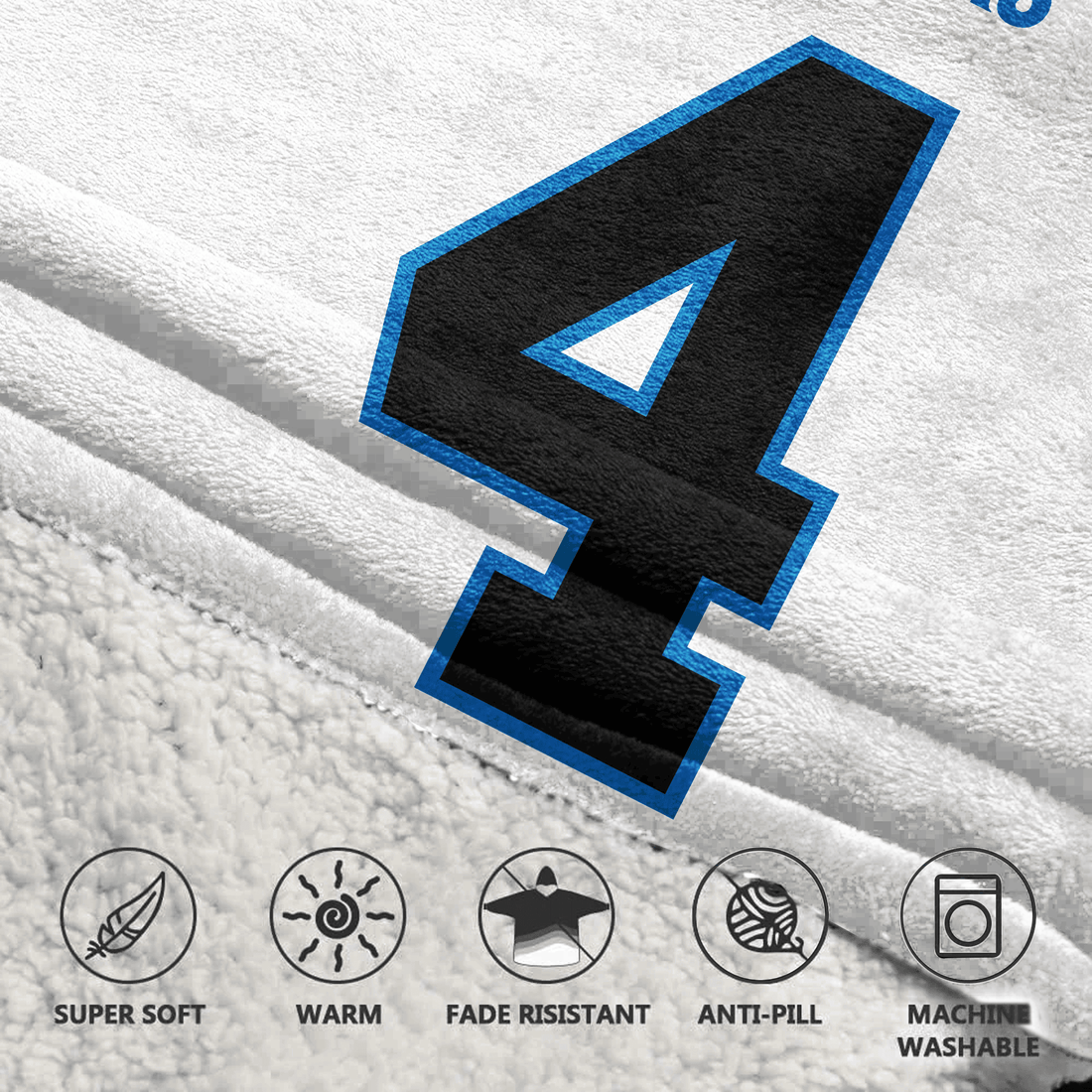 T.M 4 Carolina Football Unisex Blanket Hoodie