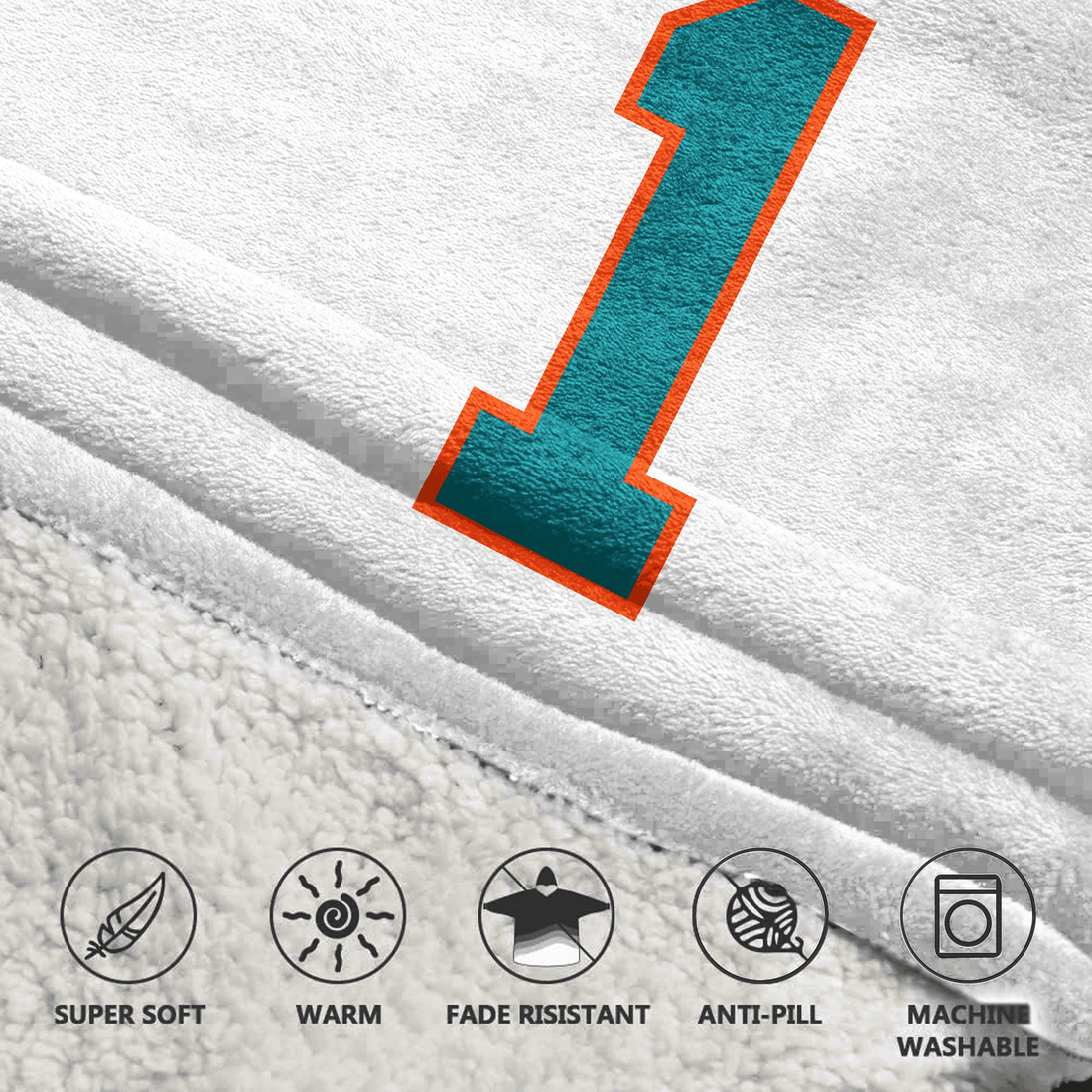 T.T 1 Miami Football Unisex Blanket Hoodie