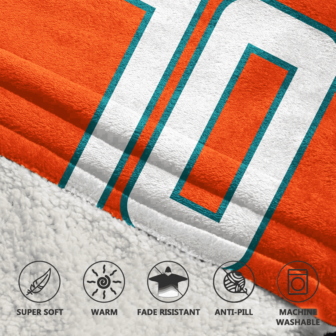 T.H 10 Miami Football Unisex Blanket Hoodie