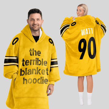The Terrible Blanket Hoodie T.J.W 90 Pittsburgh Football Unisex Blanket Hoodie