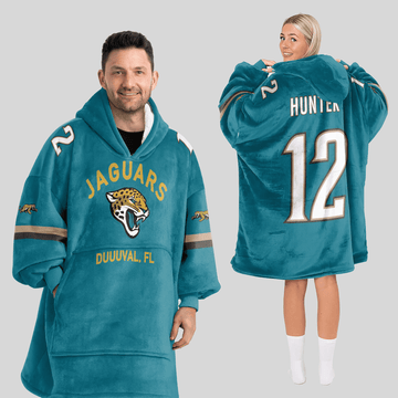 Adult Duuuval 12 Jacksonville Football Unisex Blanket Hoodie