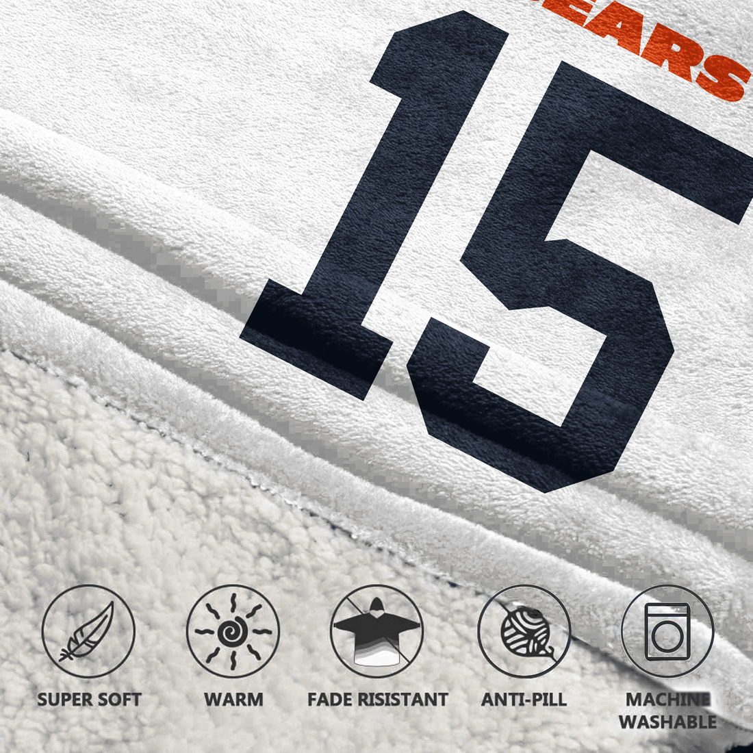 R.O 15 Chicago Football Unisex Blanket Hoodie