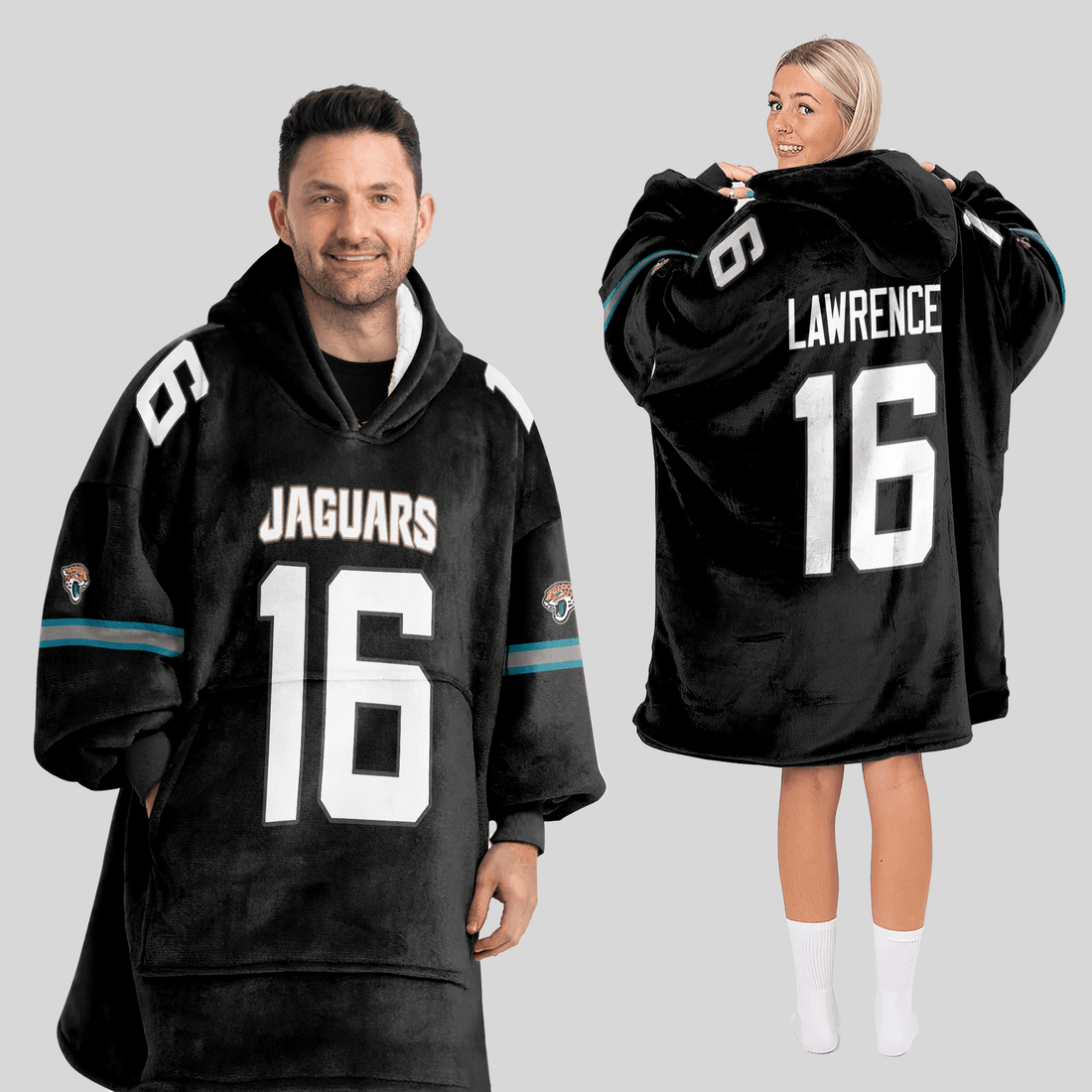T.L 16 Jacksonville Football Unisex Blanket Hoodie