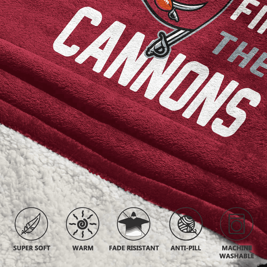 Tampa Bay Football Unisex Blanket Hoodie