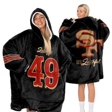 San Francisco Football Unisex Blanket Hoodie