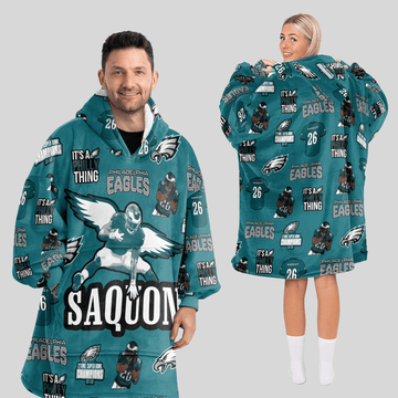 S.B 26 Philadelphia Football Unisex Blanket Hoodie