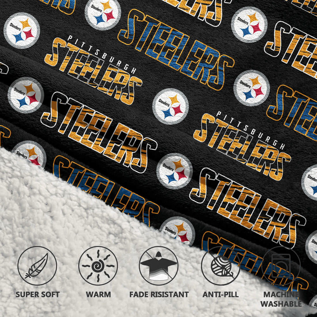 Pittsburgh Football Unisex Blanket Hoodie