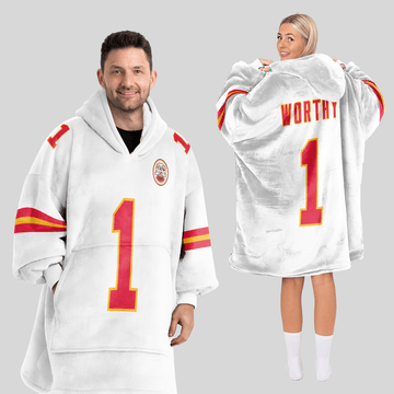 X.W 1 Kansas City Football Unisex Blanket Hoodie