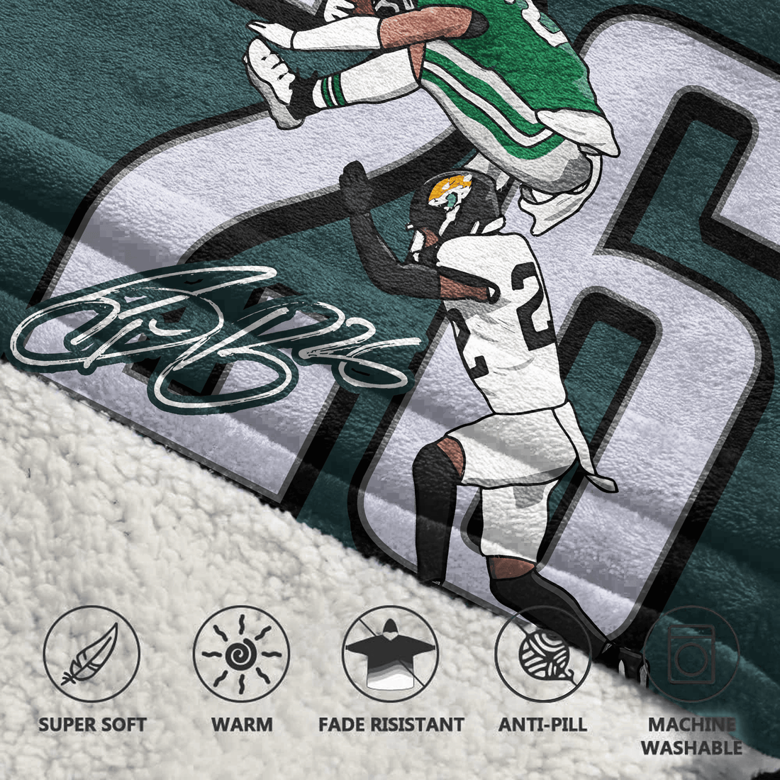 S.B 26 Philadelphia Football Unisex Blanket Hoodie