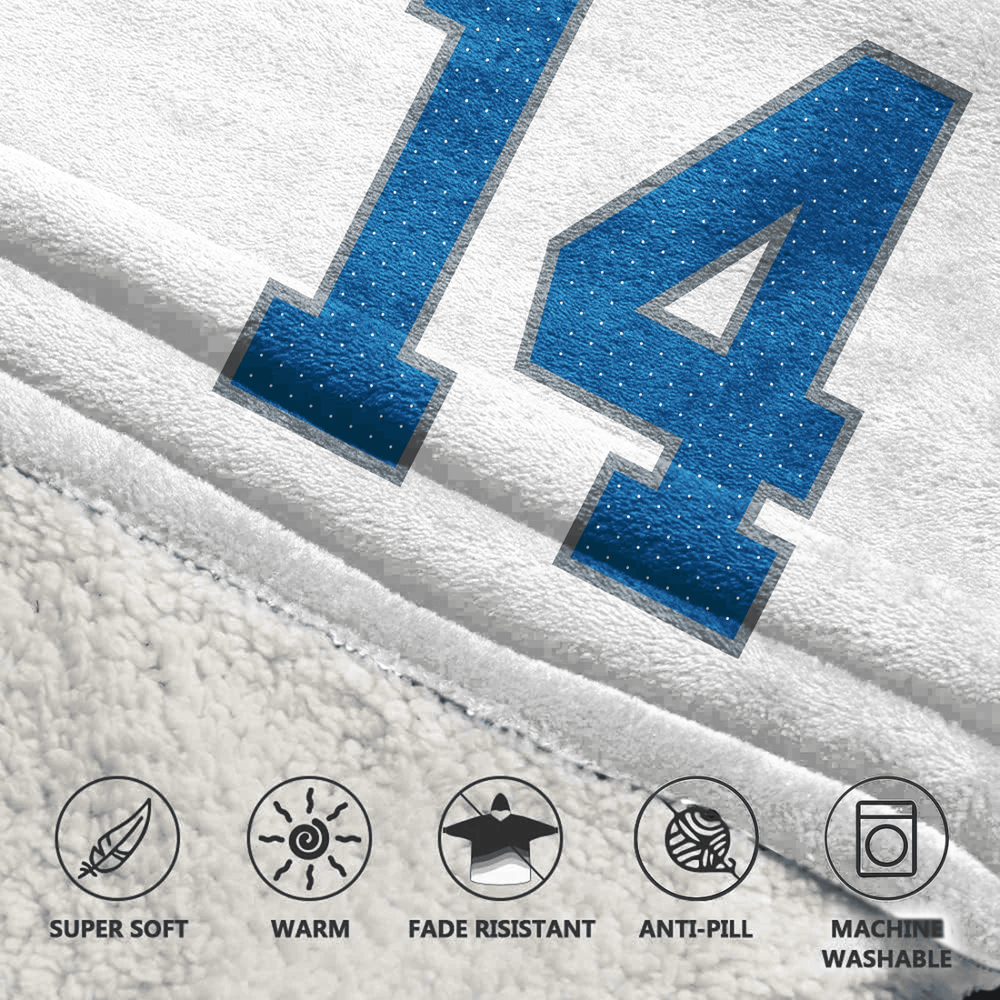 S.B 14 Detroit Football Unisex Blanket Hoodie