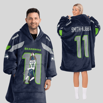 S.N 11 Seattle Football Unisex Blanket Hoodie