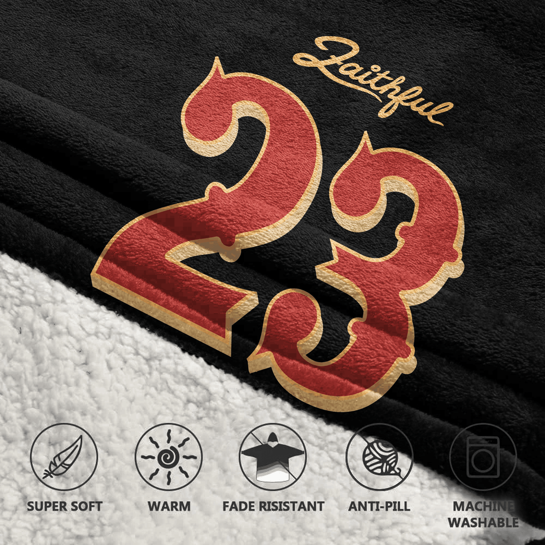 San Francisco Football Team Unisex Blanket Hoodie