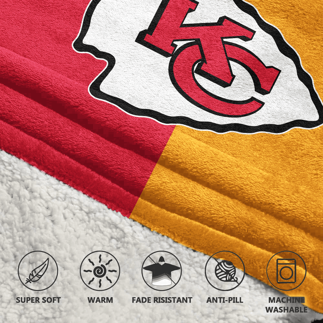 P.M 15 Kansas City Football Unisex Blanket Hoodie