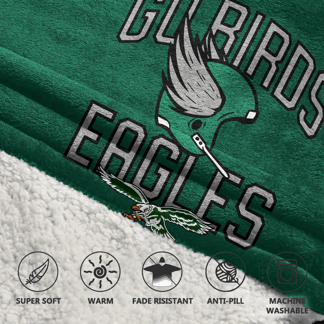 J.H 1 Philadelphia Football Unisex Blanket Hoodie