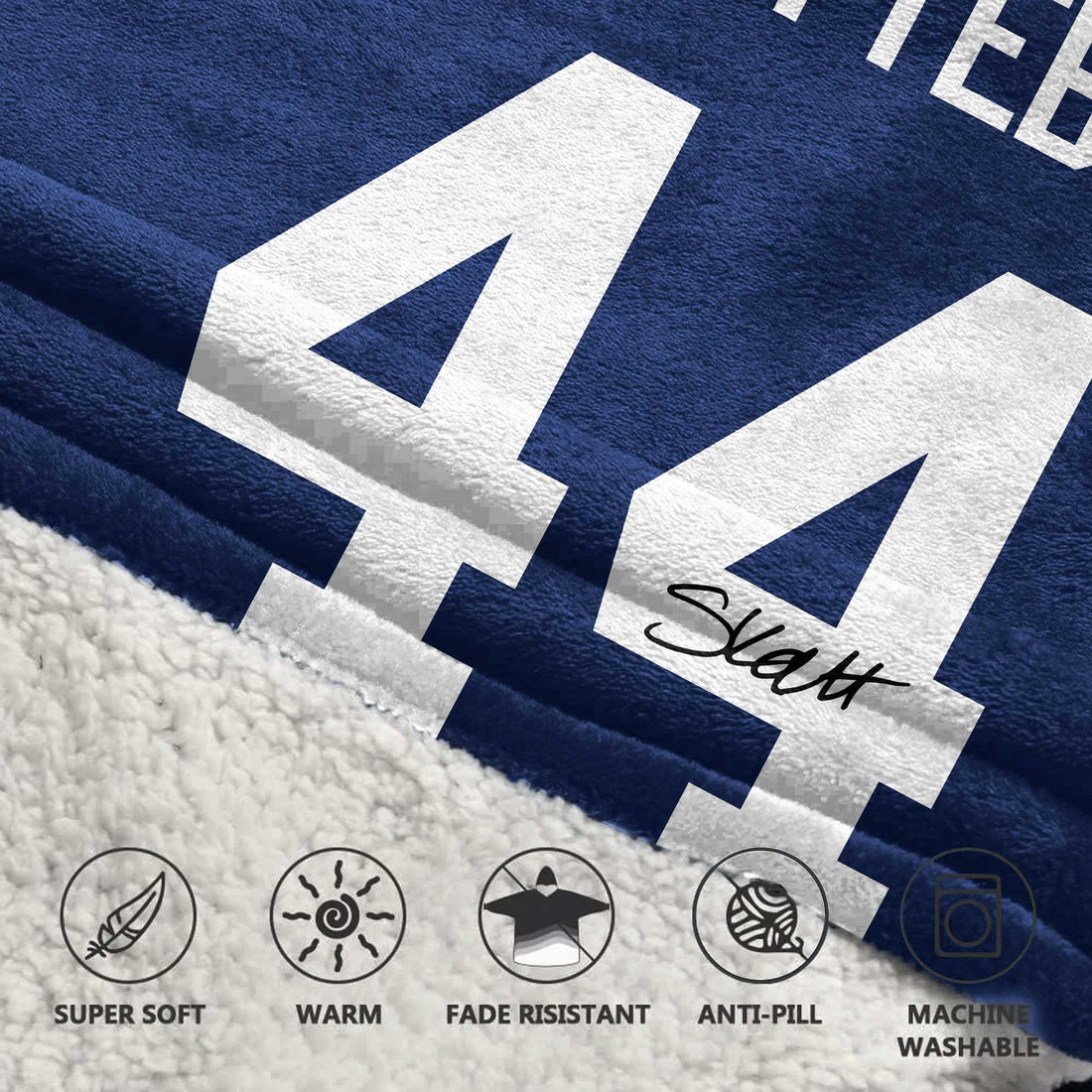 Autographed C.S 44 New York G Football Unisex Blanket Hoodie