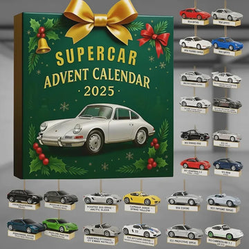 Advent Calendar 2026 Supercar 24 Mini Model Sports Cars For Christmas Countdown Perfect Gift For Car Enthusiasts Collectors And Boys66