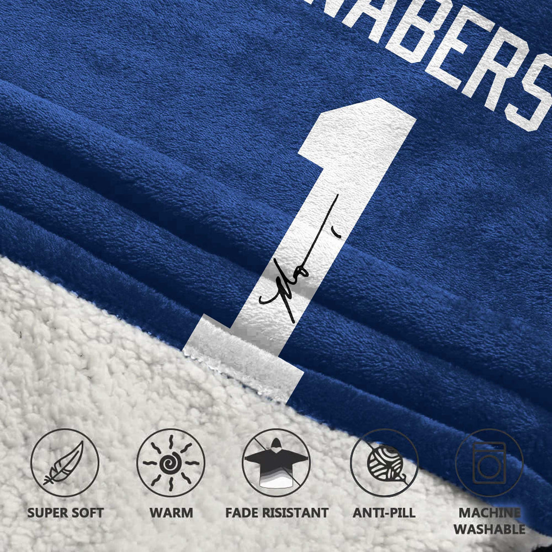 Autographed M.N 1 New York G Football Unisex Blanket Hoodie