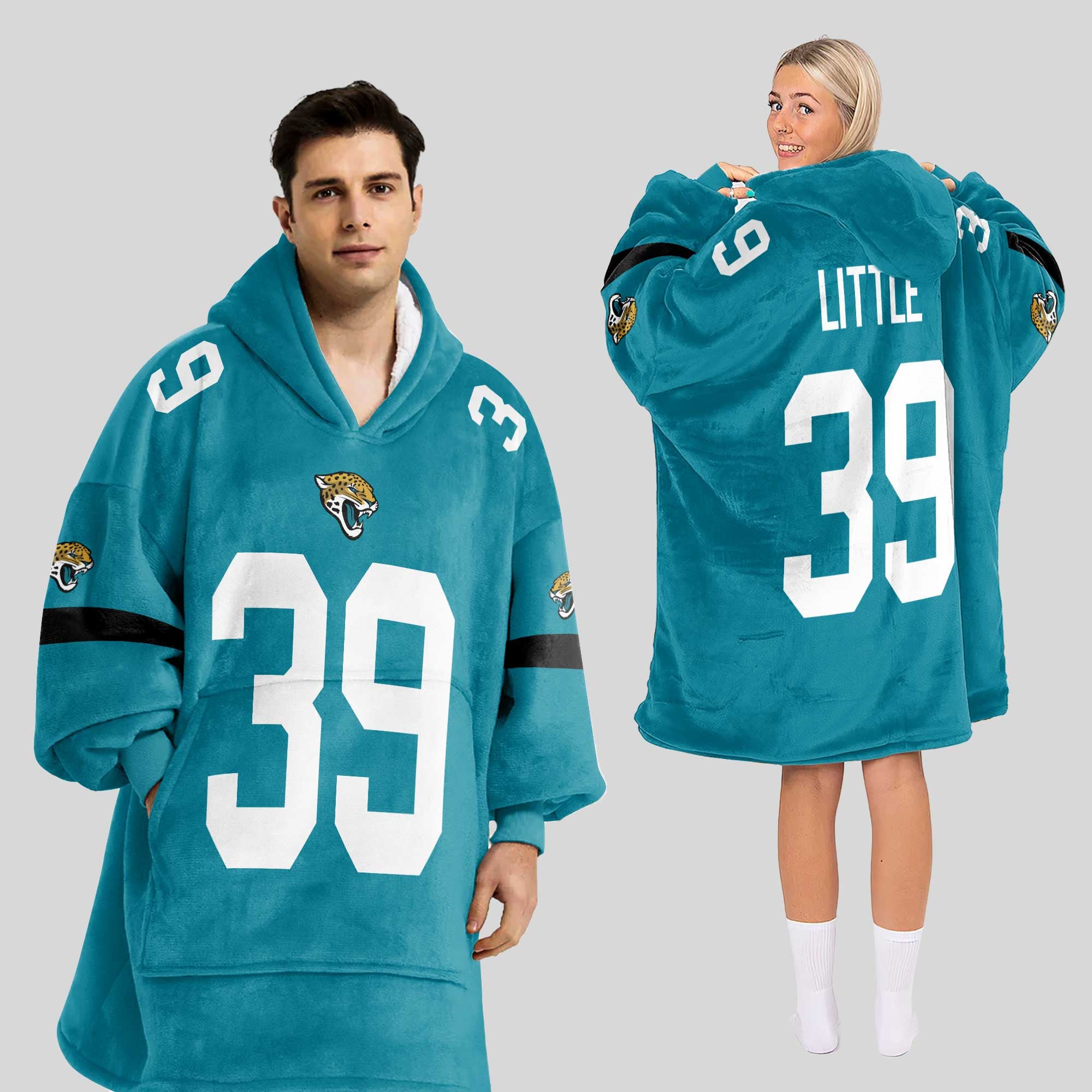 C.L 39 Jacksonville Football Unisex Blanket Hoodie