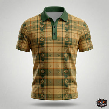 Turkey Hunter Tartan Plaid Pattern Hunting Polo Shirt TP1012