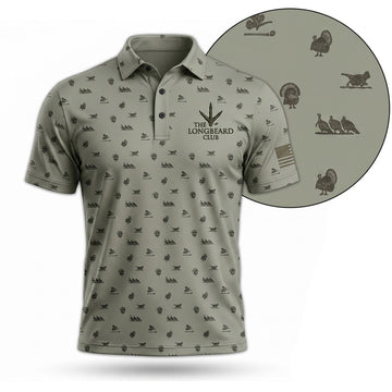 Turkey Hunting Polo Shirt, Fathers Day Golf Shirts For Men TP1005
