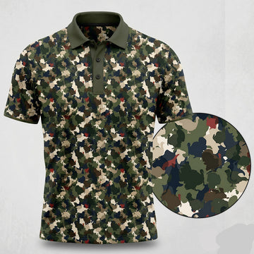 Turkey Hunting Camo Pattern Polo Shirt TP1016