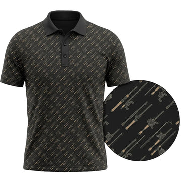 Bass Fishing Polo Shirt , Fathers Day Golf Shirts For MenBFP1002
