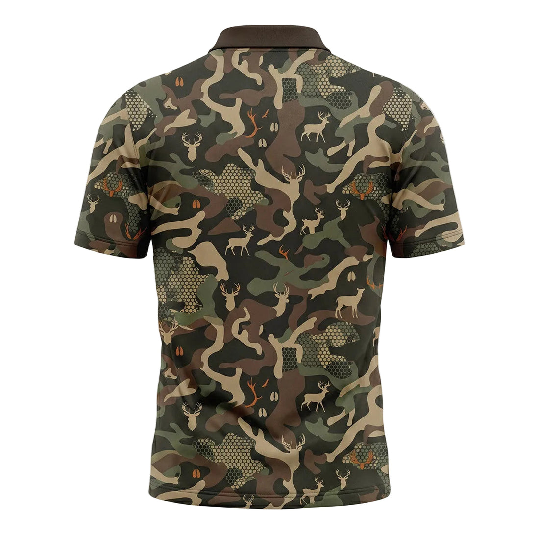 Deer Hunting Polo Shirt, Fathers Day Golf Shirts For Men DP1002
