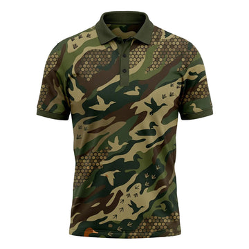 Duck Hunting Polo Shirt, Fathers Day Golf Shirts For Men DHP1003