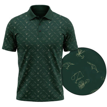 Bass Fishing Polo Shirt, Fathers Day Golf Shirts For Men BFP1004