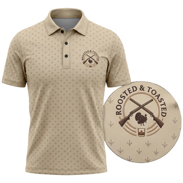 Turkey Hunting Polo Shirt, Fathers Day Golf Shirts For MenTP1028