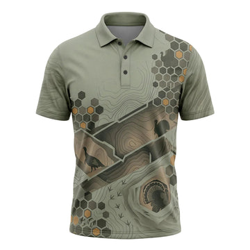Turkey Hunting Polo Shirt, Fathers Day Golf Shirts For Men TP1029