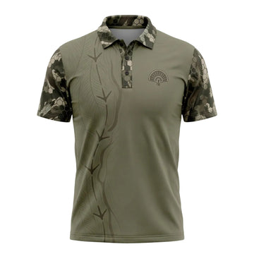 Turkey Track Performance Panel Pattern Polo Shirt TP1033