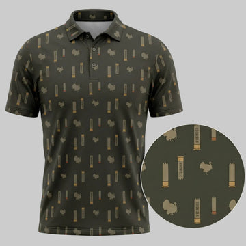Turkey Hunting Shotgun Heritage Polo Shirt TP1049