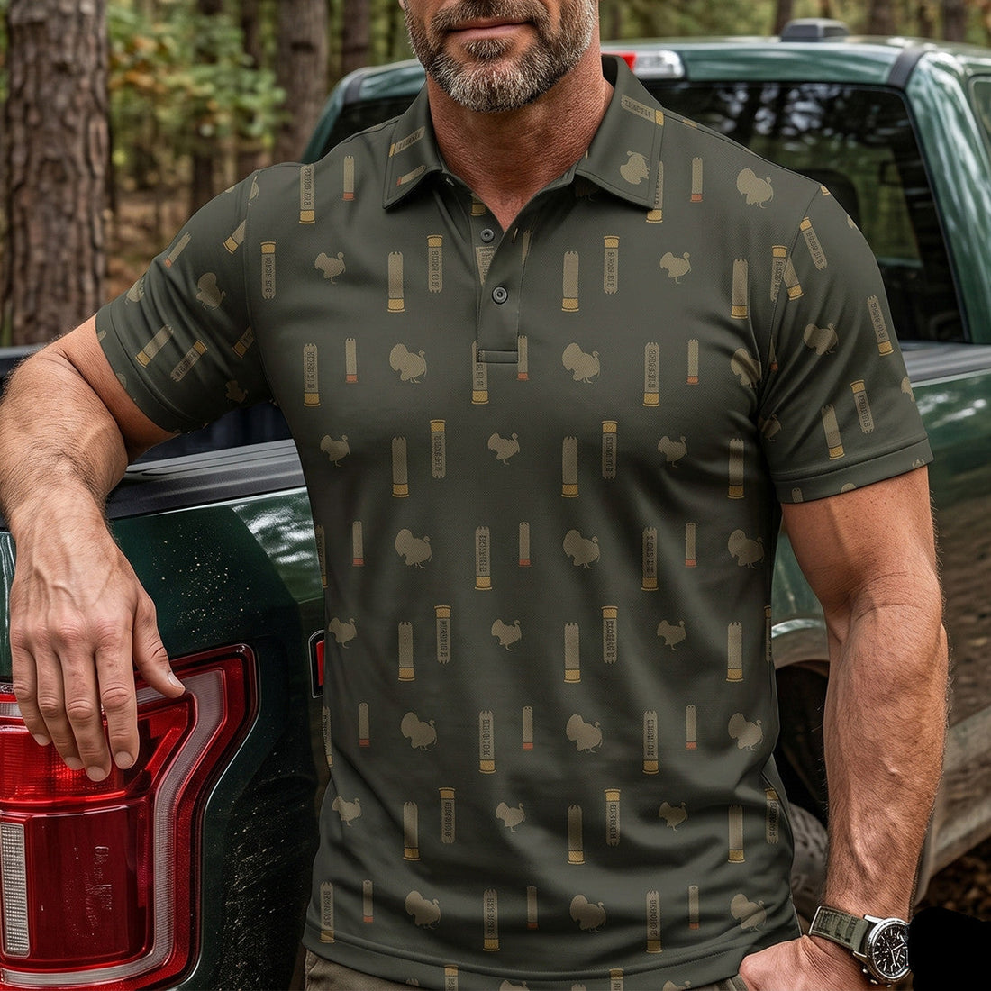 Turkey Hunting Shotgun Heritage Polo Shirt TP1049