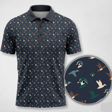 Wood Duck Flight Hunting Polo Shirt DHP1018