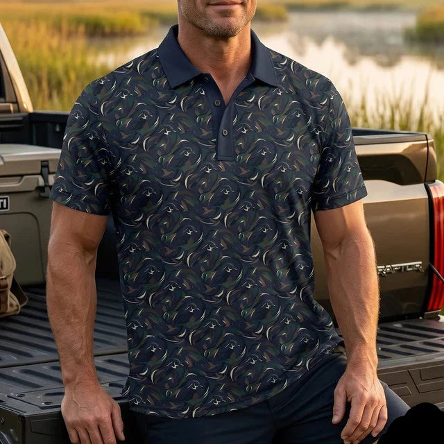 Mallard Migration Duck Hunting Polo Shirt DHP1019