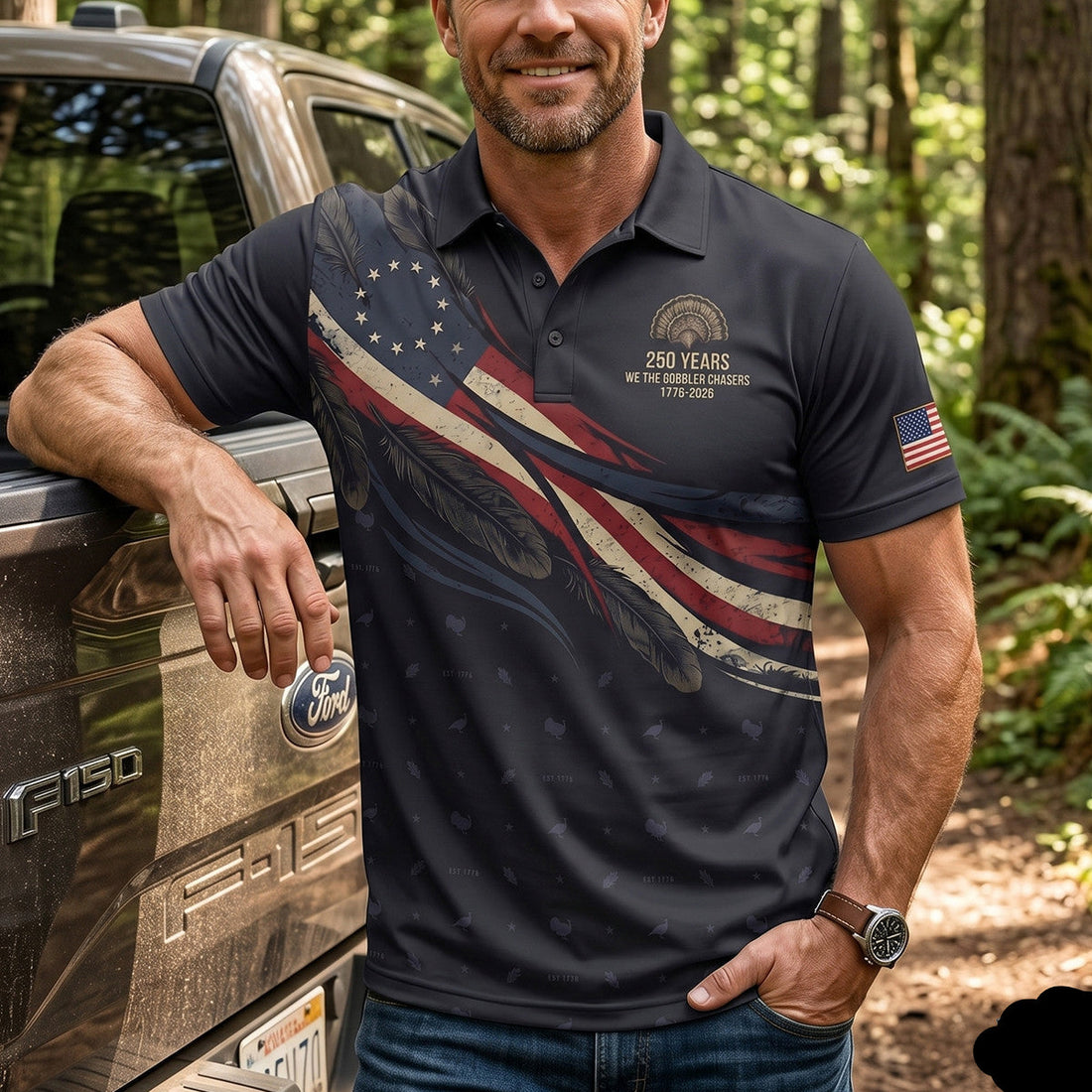American Gobbler Republic Turkey Polo Shirt GRP1001