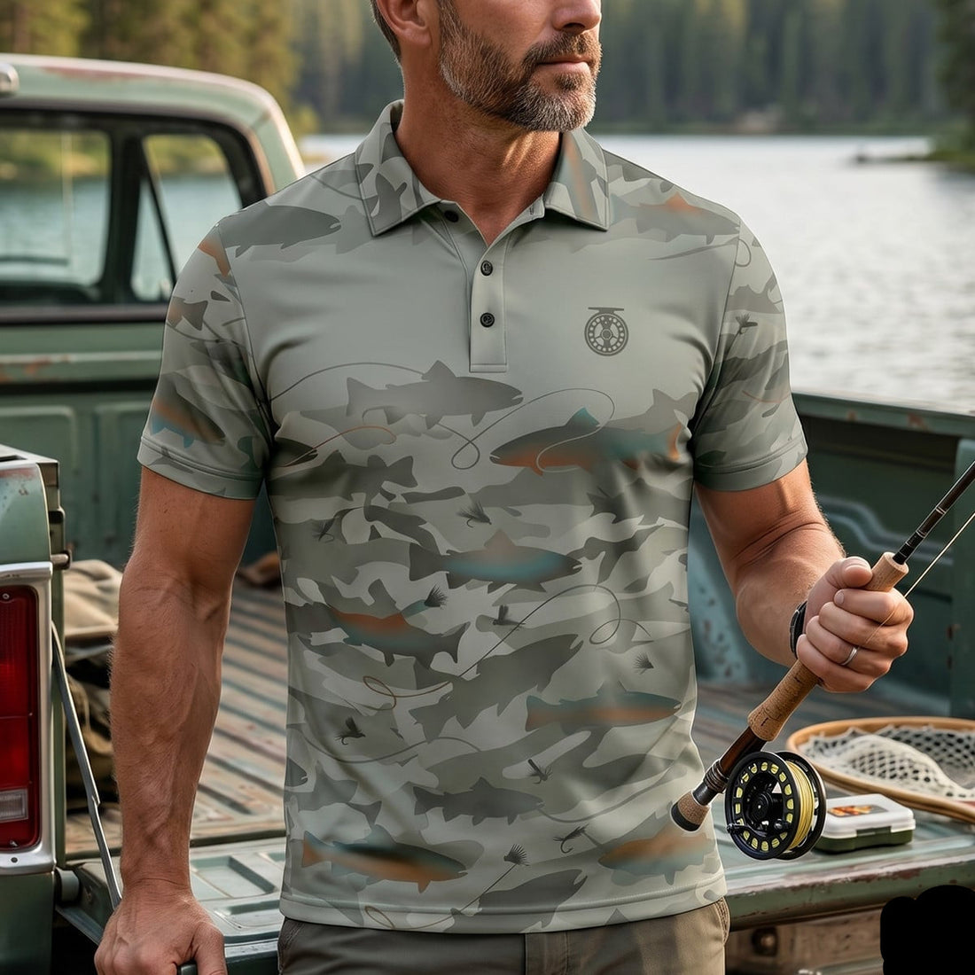Fly Fishing Hunting Polo Shirt FFP1007