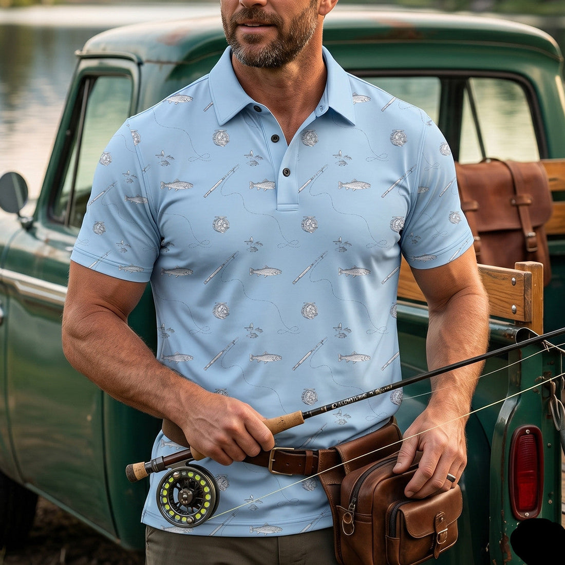 Fly Fishing Heritage Hunting Polo Shirt FFP1008